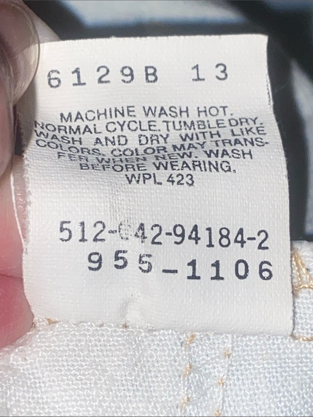 LEVIS BIG JEAN VINTAGE HUSKY 32 Unisex BLEACHED SILVER TAB - Picture 8 of 8